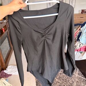 Elegant Black Long Sleeve Women's Top